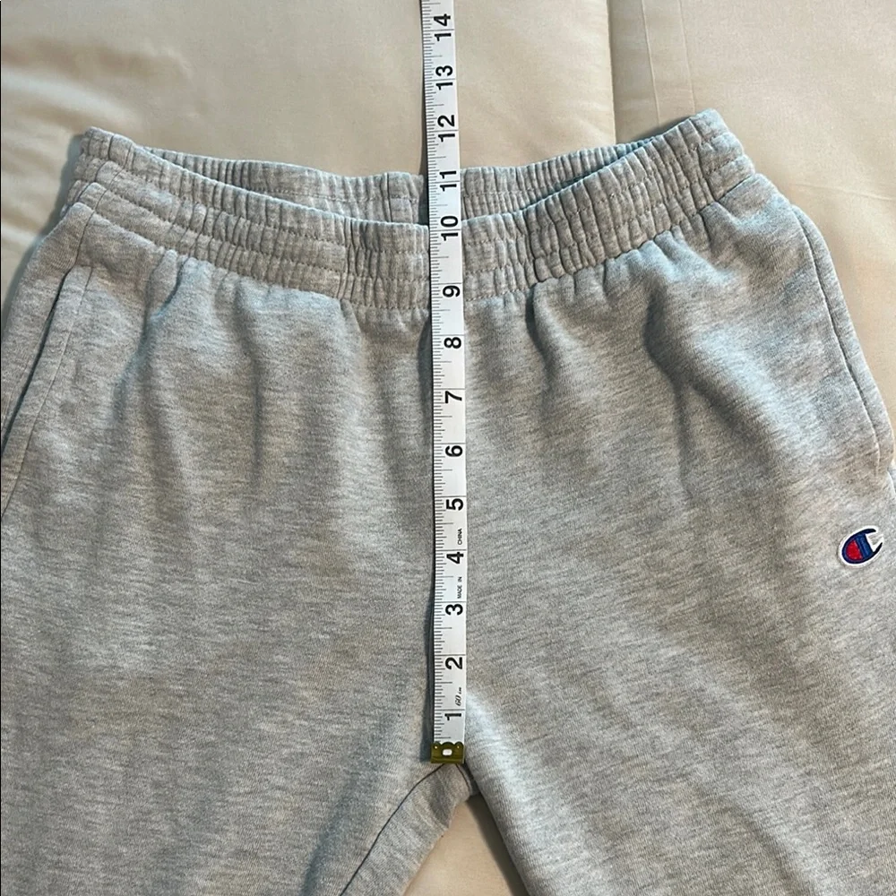 Champion Gray Sweatpants Relaxed Fit Elastic Cuffs